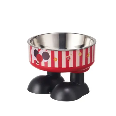 raised dog food bowl Elevated Anti Spill Pet Bowl with Detachable Stainless Steel Insert