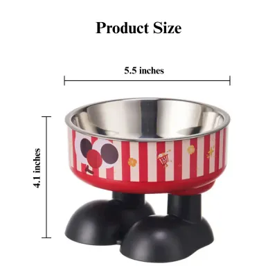 cat bowl elevated Elevated Anti Spill Pet Bowl with Detachable Stainless Steel Insert