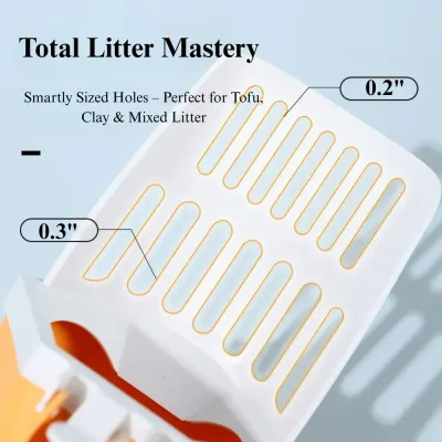 clumping litter scoop All in One Cat Litter Scoop Set with Removable Waste Container