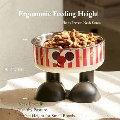 bulk pet bowls wholesale Elevated Anti Spill Pet Bowl with Detachable Stainless Steel Insert