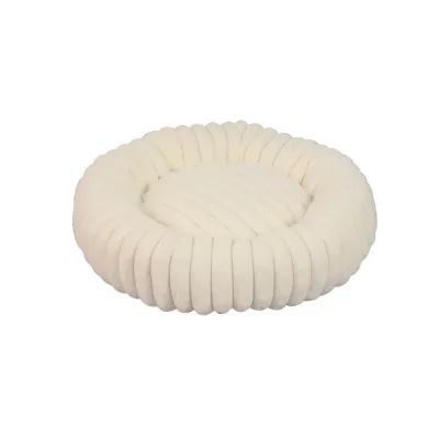 beige dog bed