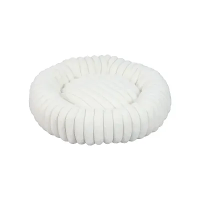 white dog bed