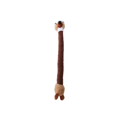 Durable Squeaky Plush Dog Toy Long Neck Chewing