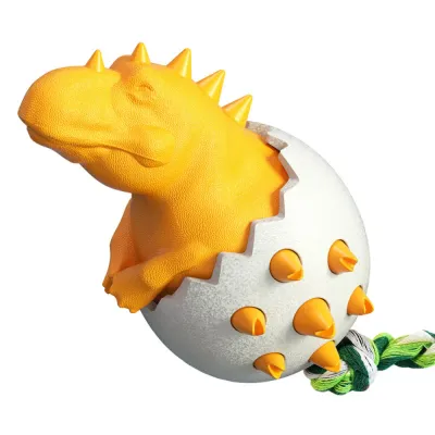 Dinosaur Eggs Dog Chew Toys Orange Dinosaur Eggs Dog Chew Toys Orange