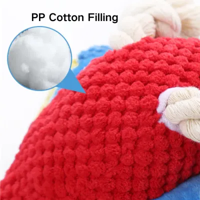 Chew Resistant Plush Parrot Dog Toy Filling Chew Resistant Plush Parrot Dog Toy Filling