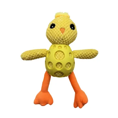 Grid PU Chick Squeaky Dog Chew Toy Grid PU Chick Squeaky Dog Chew Toy