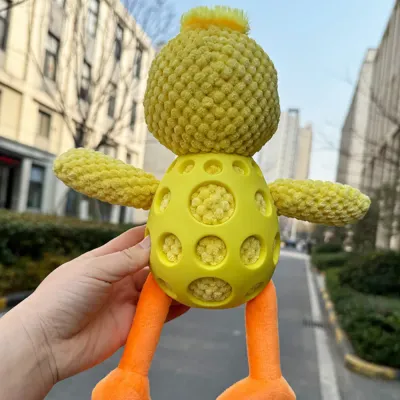 Rabbit PU Frog Squeaky Dog Chew Toy_3 Rabbit PU Frog Squeaky Dog Chew Toy_3