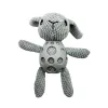 Grid PU Rabbit Squeaky Dog Chew Toy