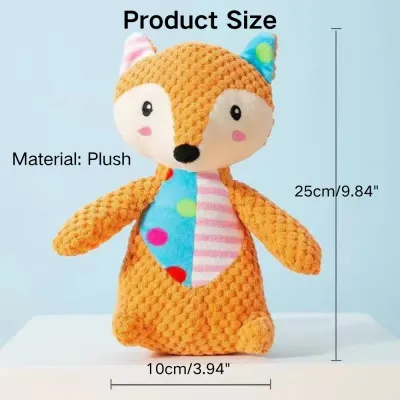 Plush Dog Squeaky Toys with Crinkle Paper Size Plush Dog Squeaky Toys with Crinkle Paper Size