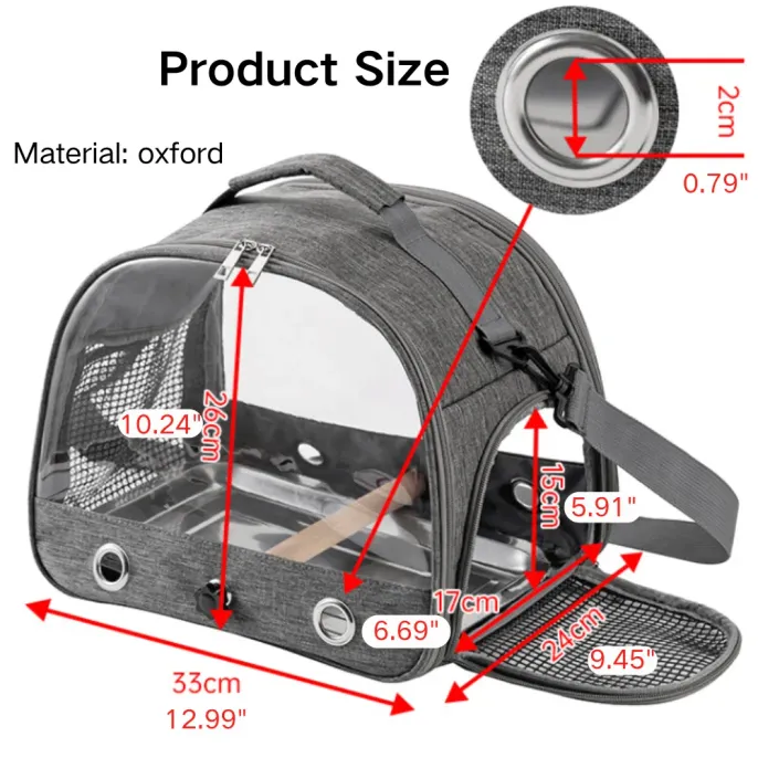 Portable Waterproof Foldable Travel Carrier Size