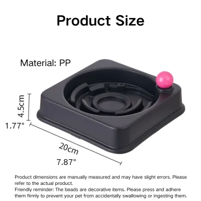 Pet Slow Feeder Bowl – Anti-Choking Design with Non-Slip Base Size Pet Slow Feeder Bowl – Anti-Choking Design with Non-Slip Base Size