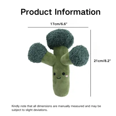Broccoli Dog Plush Toy size Broccoli Dog Plush Toy size