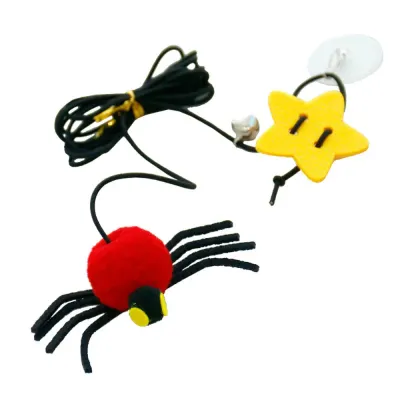 Spider-shaped Cat Toy with Elastic Rope