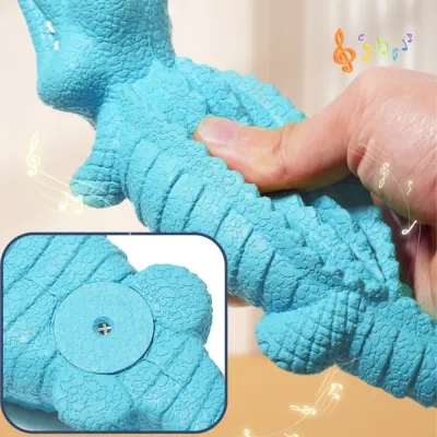 Rubber Squeaky Crocodile Dog Chew Toy_3 Rubber Squeaky Crocodile Dog Chew Toy_3