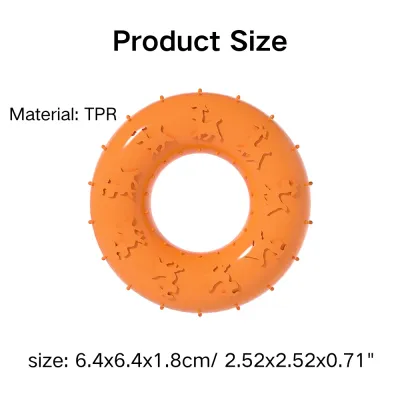 TPR Puppy Chew Teething Ring Toy Size TPR Puppy Chew Teething Ring Toy Size