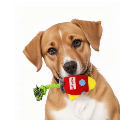 Rocket Rope Plush Dog Toy Rocket Rope Plush Dog Toy