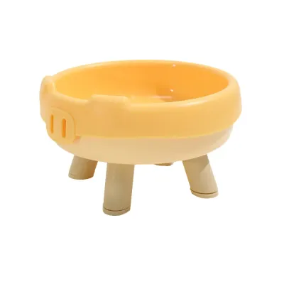 Four-Paw Pig Snout PP Cat Bowl Yellow Four-Paw Pig Snout PP Cat Bowl Yellow
