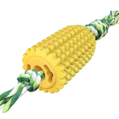 Clean Teeth Interactive Corn TPR Dog Chew Toys Clean Teeth Interactive Corn TPR Dog Chew Toys