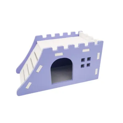 Crenellated Top Design PVC Hutch Hamster Purple Crenellated Top Design PVC Hutch Hamster Purple