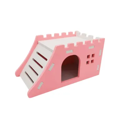 Crenellated Top Design PVC Hutch Hamster_1 Crenellated Top Design PVC Hutch Hamster_1