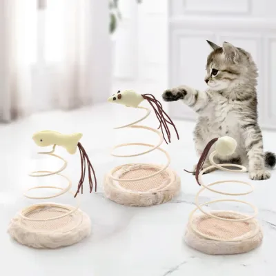 Mouse Fish Style Plush Cat Toy_5 Mouse Fish Style Plush Cat Toy_5