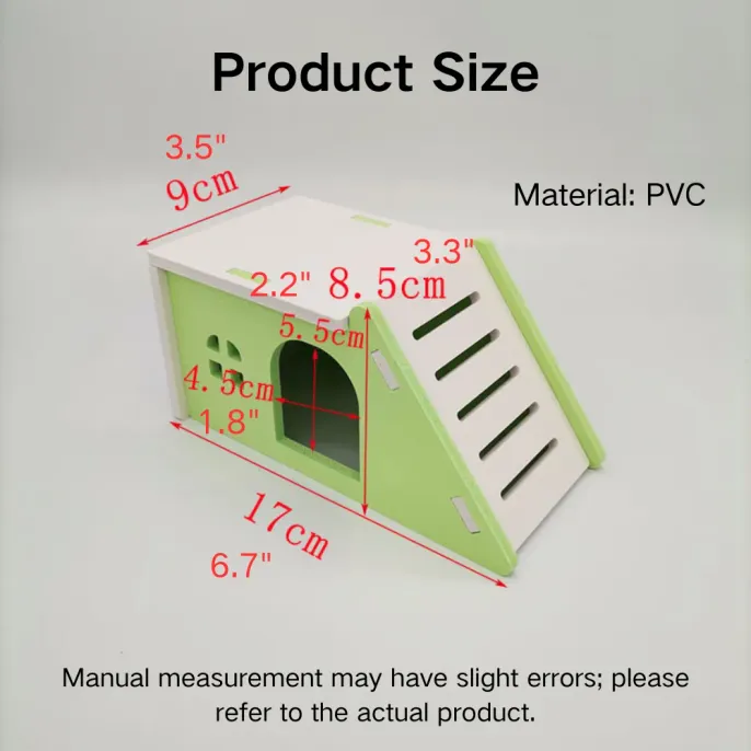 Italicized Hutch Hamster Sleep House Size