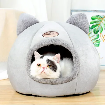Cave bed with removable cushion Cave bed with removable cushion