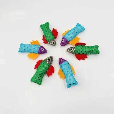 Glitter Fish Felt Cat Toy Glitter Fish Felt Cat Toy