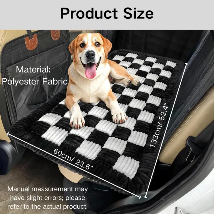 Polyester Fabric Car Rear Seat Pet Mat Size Polyester Fabric Car Rear Seat Pet Mat Size