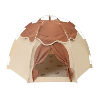 Tent-Style Polyester Fabric Cat Bed