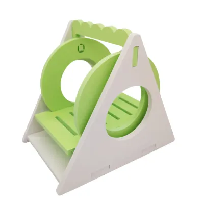 Colorful Swing-Style PVC Hamster Toy Green