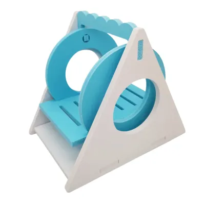 Colorful Swing-Style PVC Hamster Toy Blue