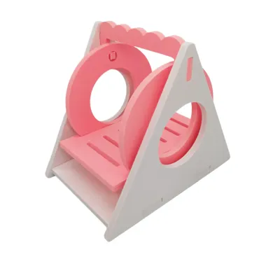 Colorful Swing-Style PVC Hamster Toy Pink