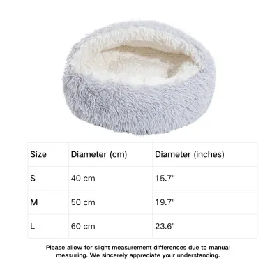 Plush Pet bed size