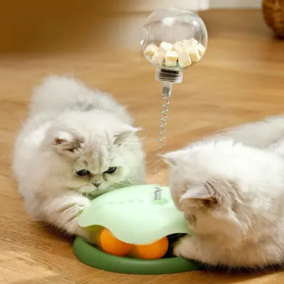 Puzzle Feeder and Chase Ball in One PP Cat Toy Puzzle Feeder and Chase Ball in One PP Cat Toy