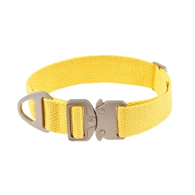 Adjustable Polyester Cotton Collar Yellow