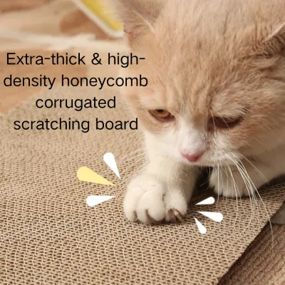 Octagonal PP Cat Bed with Scratching Board_2