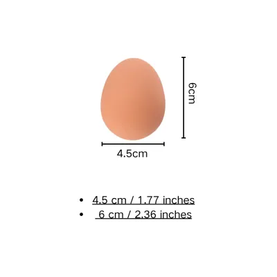  Egg-Shaped Rubber Interactive Dog Toy