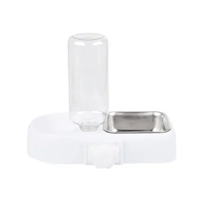 Stainless Steel Pet Food Bowl White Stainless Steel Pet Food Bowl White