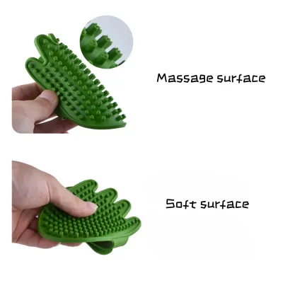 Silicone Pet Palm Massage and Bath Brush Silicone Pet Palm Massage and Bath Brush
