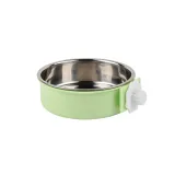 Adjustable Clamp On Stainless Steel Pet Bowl