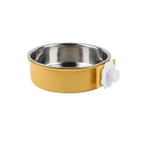 Adjustable Clamp On Stainless Steel Pet Bowl