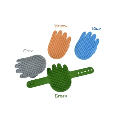 Silicone Pet Palm Massage and Bath Brush Silicone Pet Palm Massage and Bath Brush
