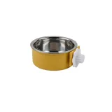 Adjustable Clamp On Stainless Steel Pet Bowl