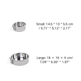 Adjustable Clamp On Stainless Steel Pet Bowl