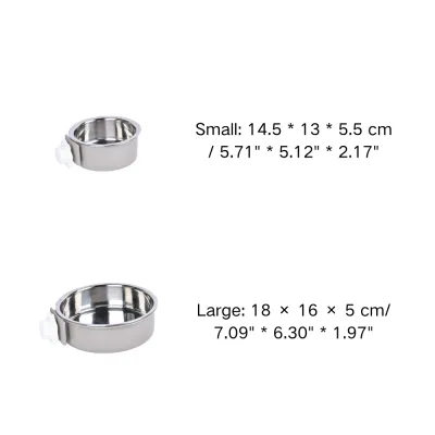 Adjustable Clamp On Stainless Steel Pet Bowl Adjustable Clamp On Stainless Steel Pet Bowl