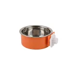Adjustable Clamp On Stainless Steel Pet Bowl