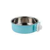 Adjustable Clamp On Stainless Steel Pet Bowl