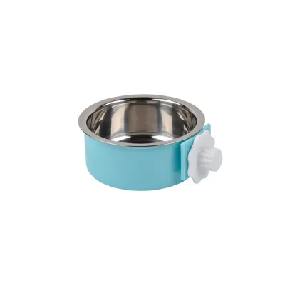 Adjustable Clamp On Stainless Steel Pet Bowl Adjustable Clamp On Stainless Steel Pet Bowl