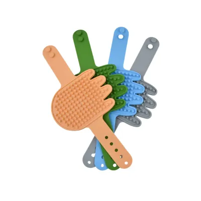Silicone Pet Palm Massage and Bath Brush Silicone Pet Palm Massage and Bath Brush